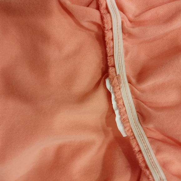 MICHAEL MICHAEL KORS RUCHED TOP WITH ZIP DETAIL, PEACH S - Picture 11 of 11